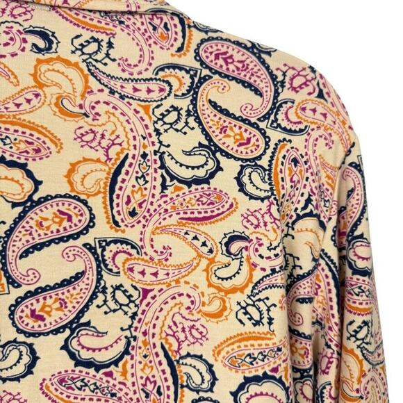 Cuddl Duds Lightweight Comfort Soft Knit Stretch Blazer Paisley Womens Jacket 2X - Picture 12 of 16